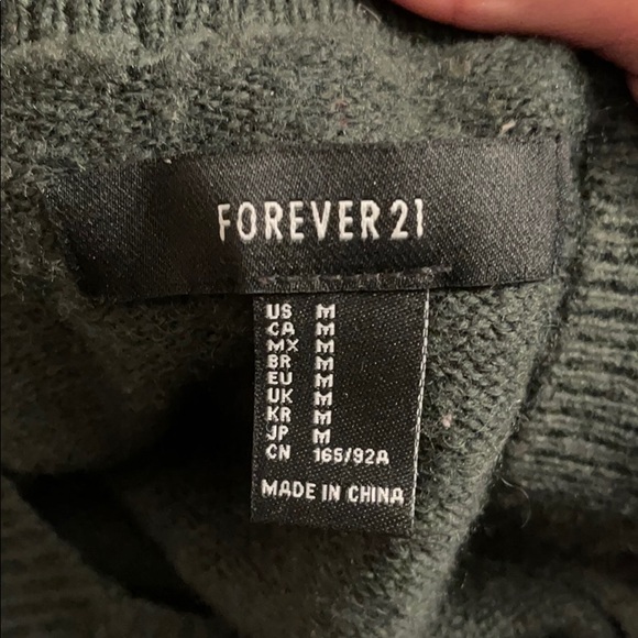 Forever 21 Green Sweater - Picture 2 of 2